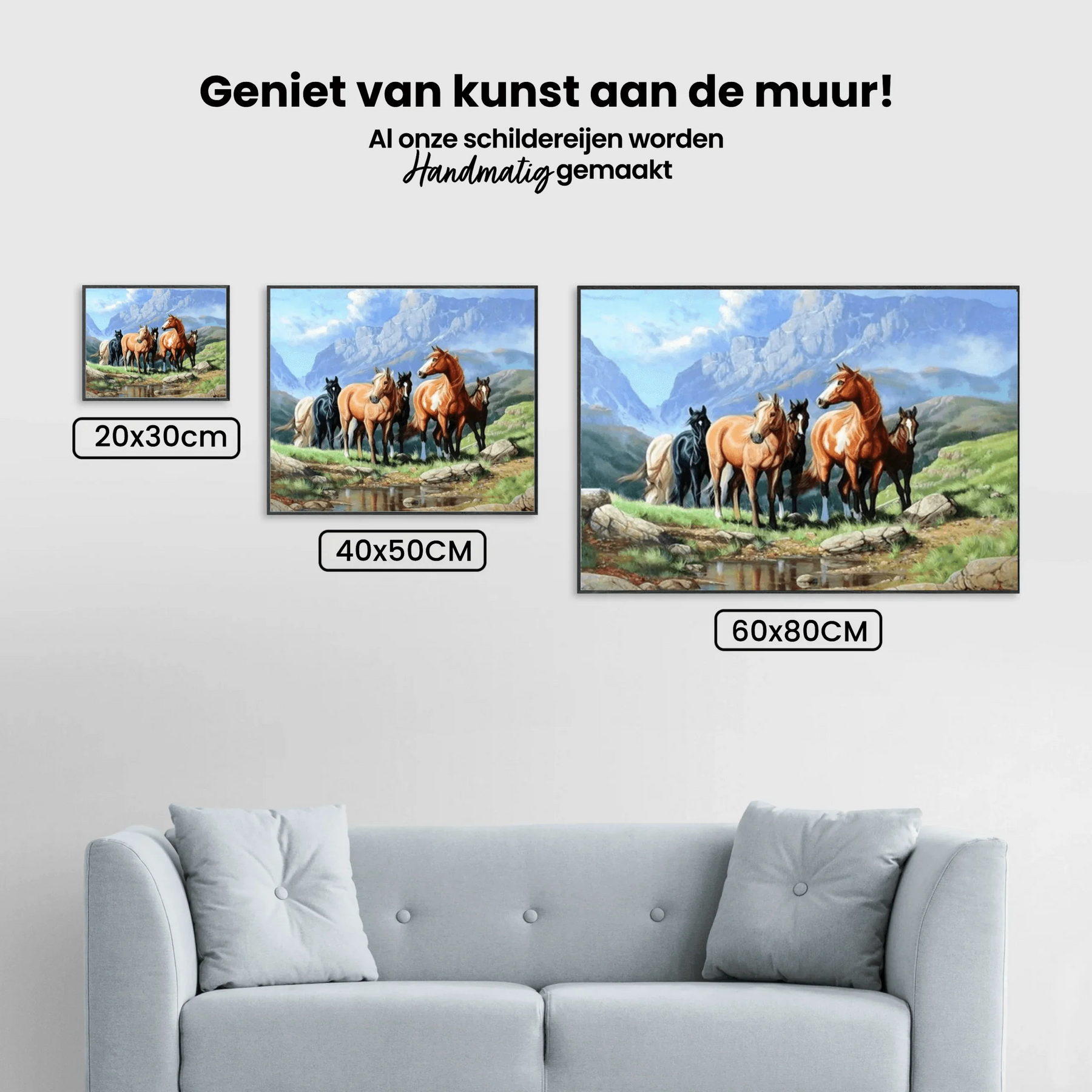 Diamond Painting Chevaux dans un champ - SEOS Shop ®