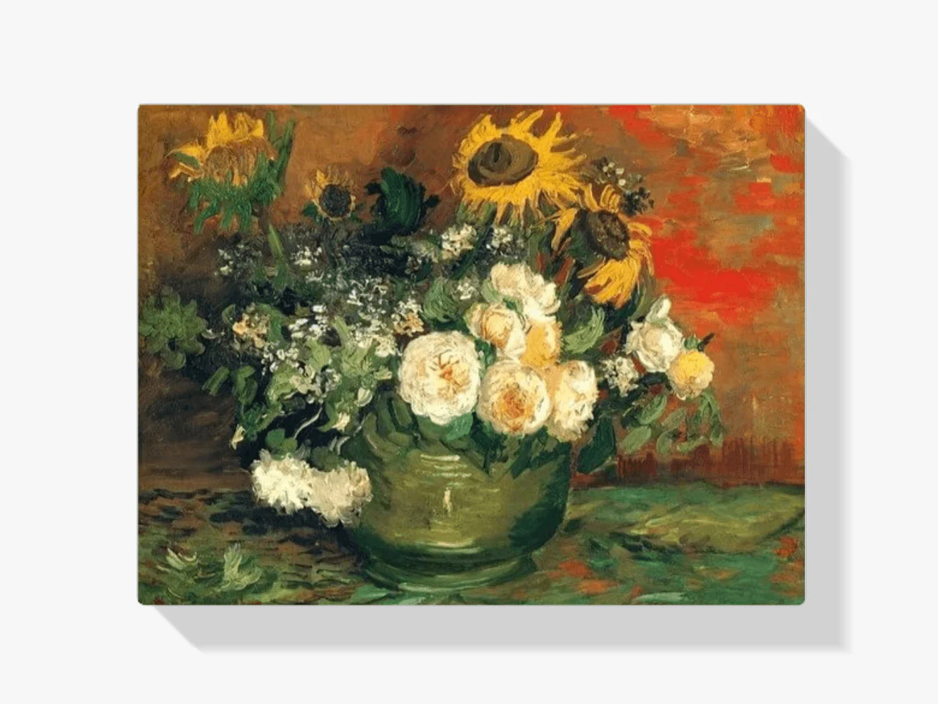 Diamond Painting Nature morte avec des roses et des tournesols - SEOS Shop ®