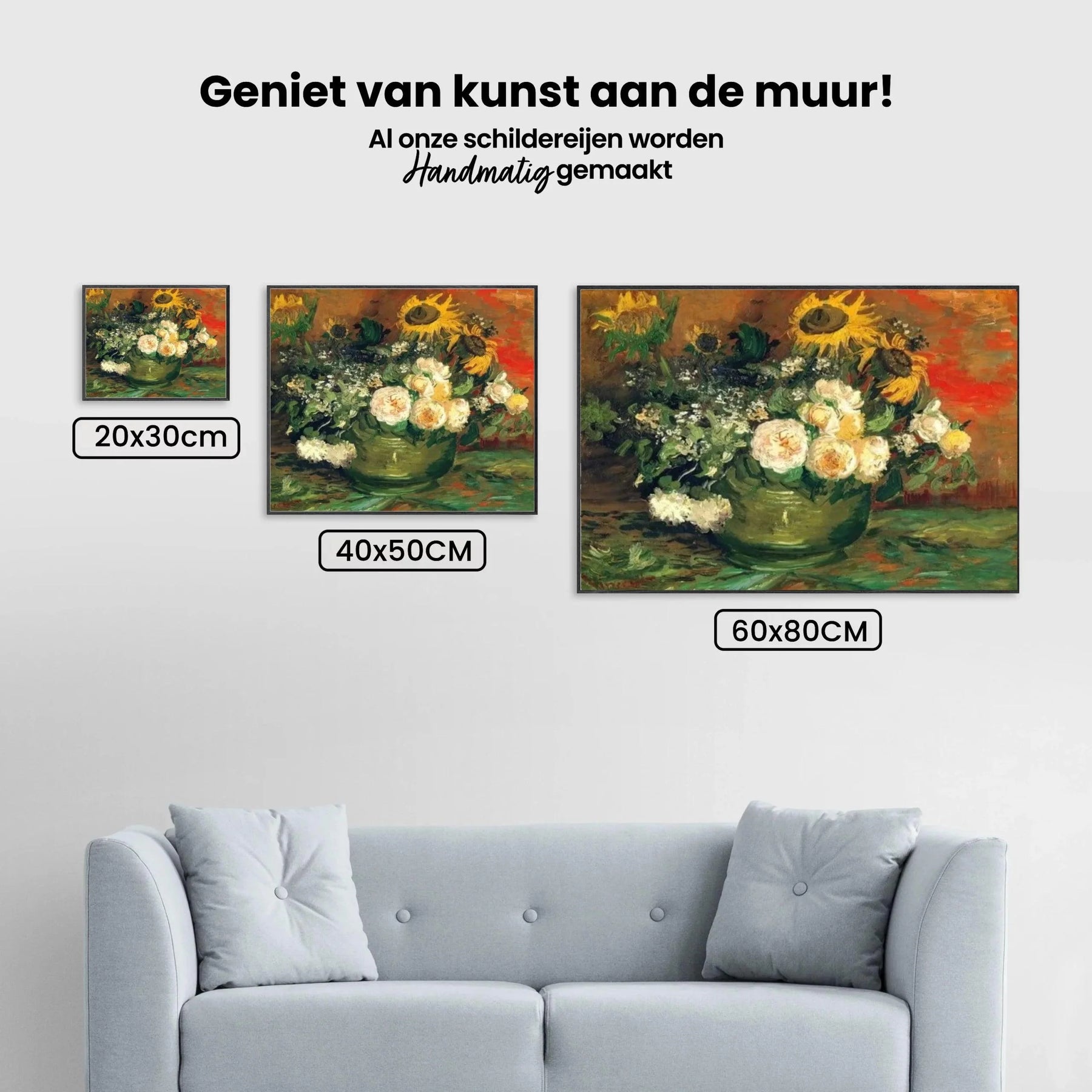Diamond Painting Nature morte avec des roses et des tournesols - SEOS Shop ®