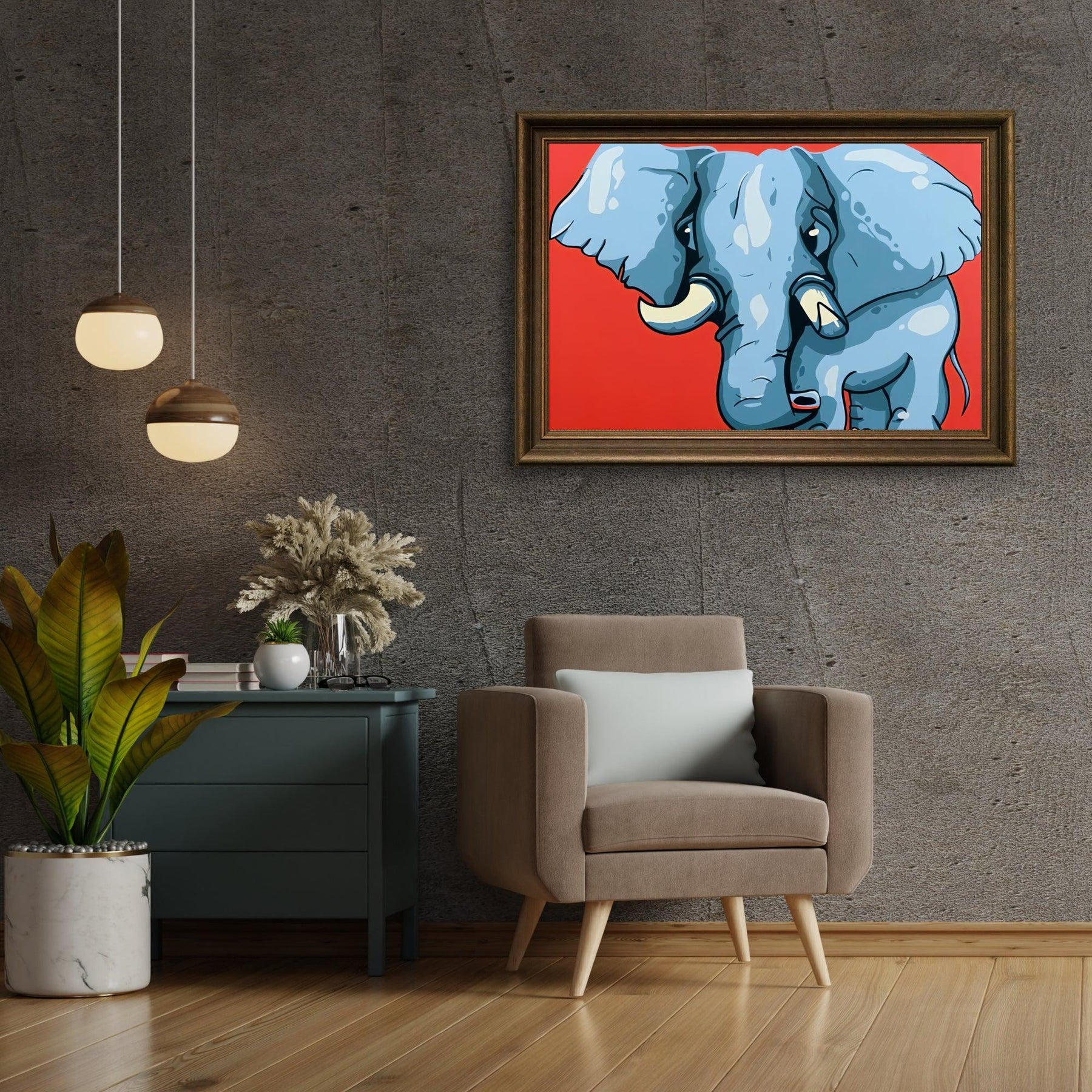 Diamond Painting - Bébé éléphant veau