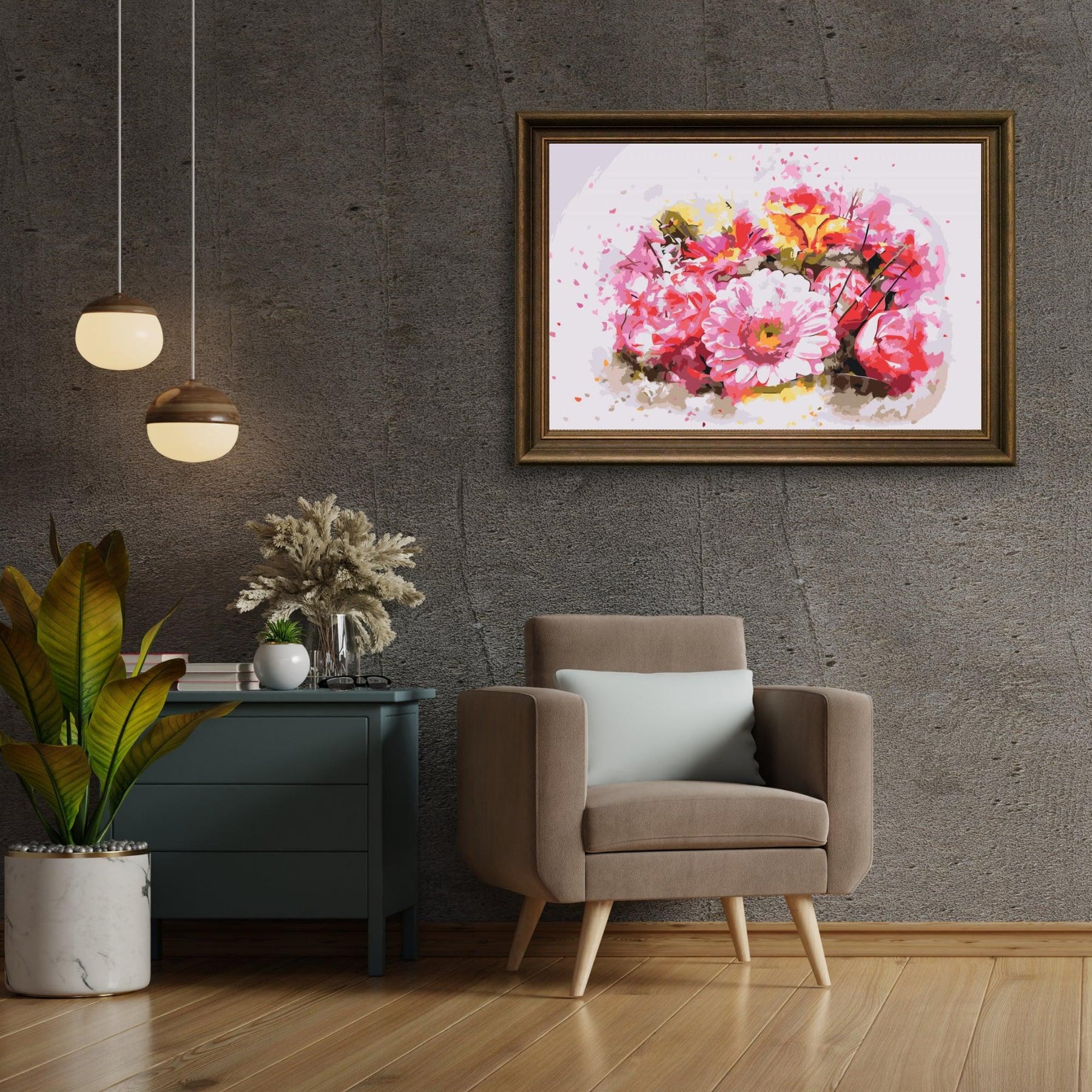 Diamond Painting - Bouquet de fleurs roses - SEOS Shop ®