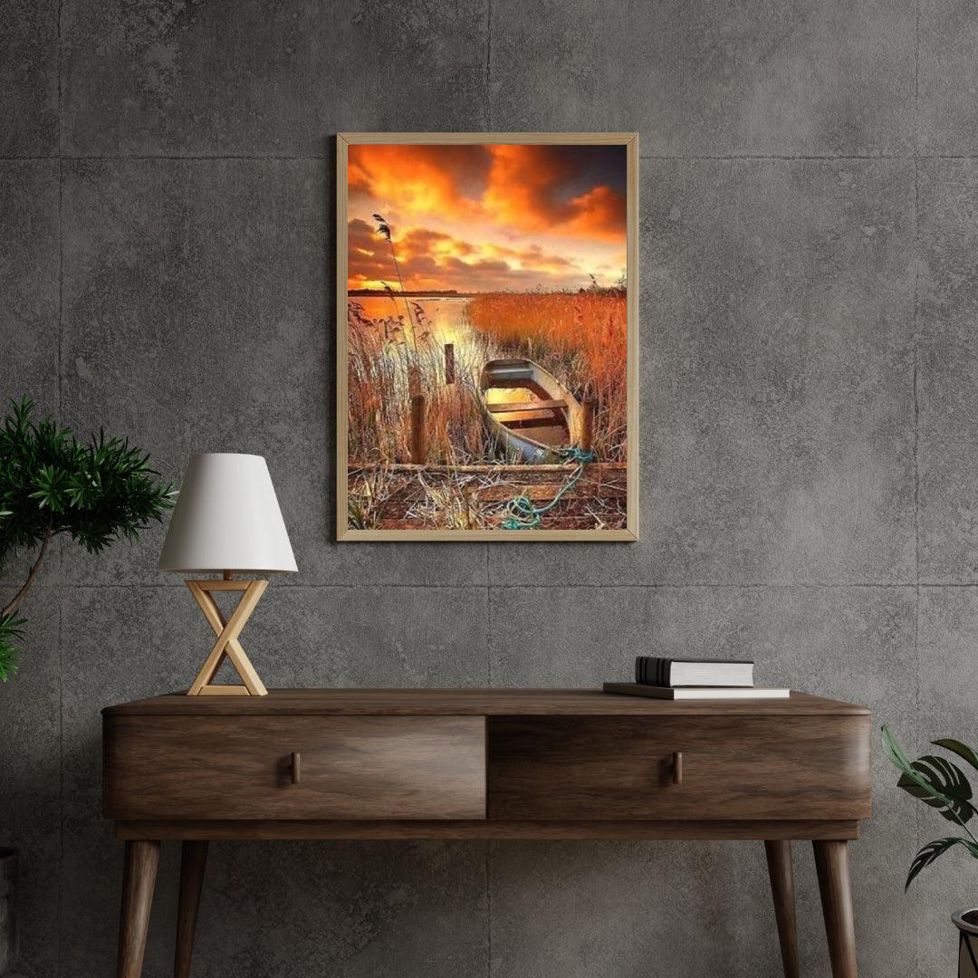 Diamond Painting - Petit bateau au bord de l'eau - SEOS Shop ®