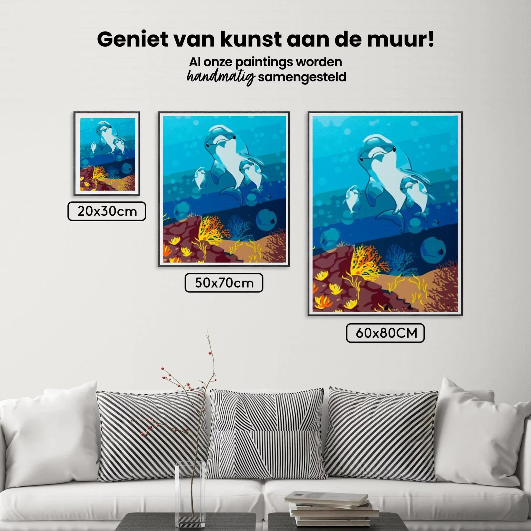 Diamond Painting - Famille de dauphins