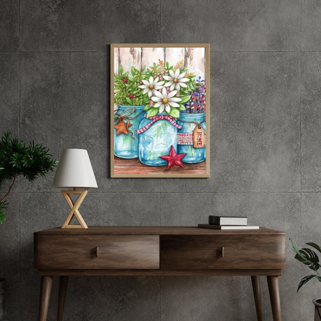 Diamond Painting - Pots avec des fleurs et des étoiles - SEOS Shop ®