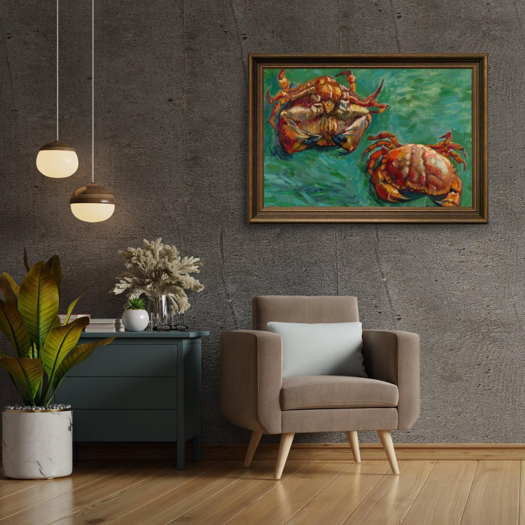 Diamond Painting - Deux crabes