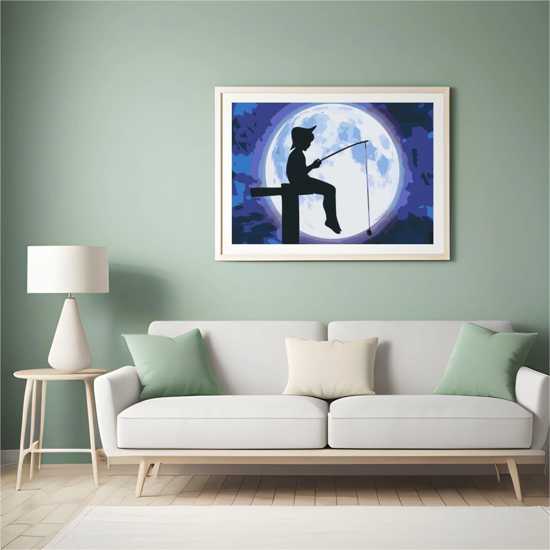 Diamond Painting - Poissons sous la pleine lune - SEOS Shop ®