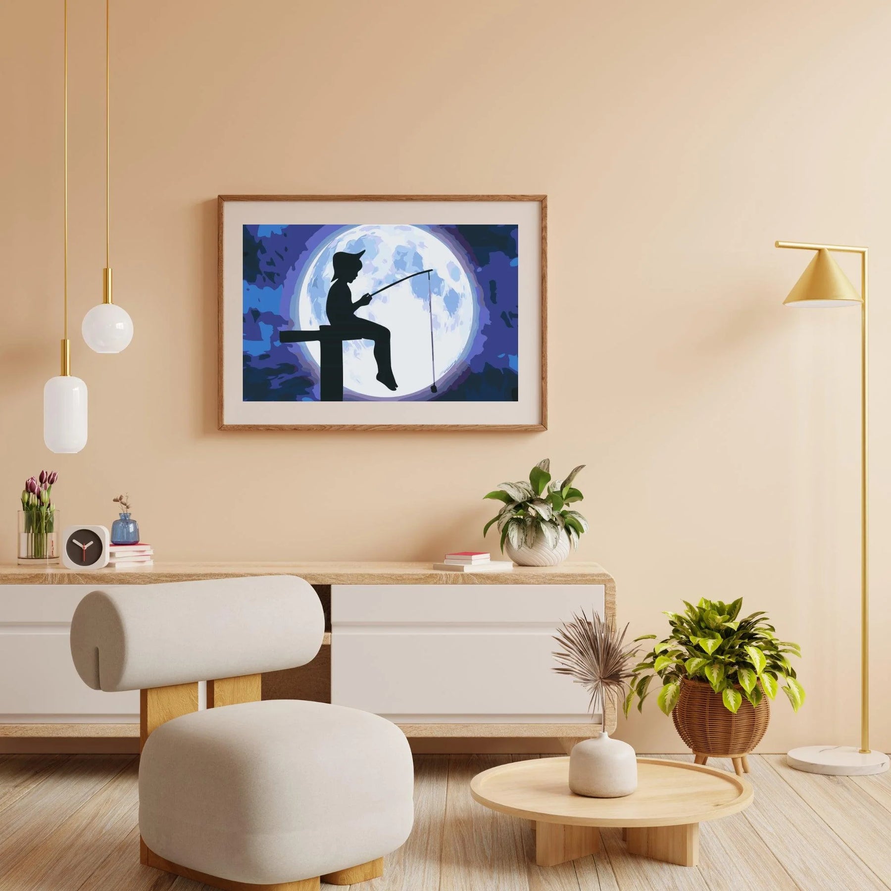 Diamond Painting - Poissons sous la pleine lune - SEOS Shop ®