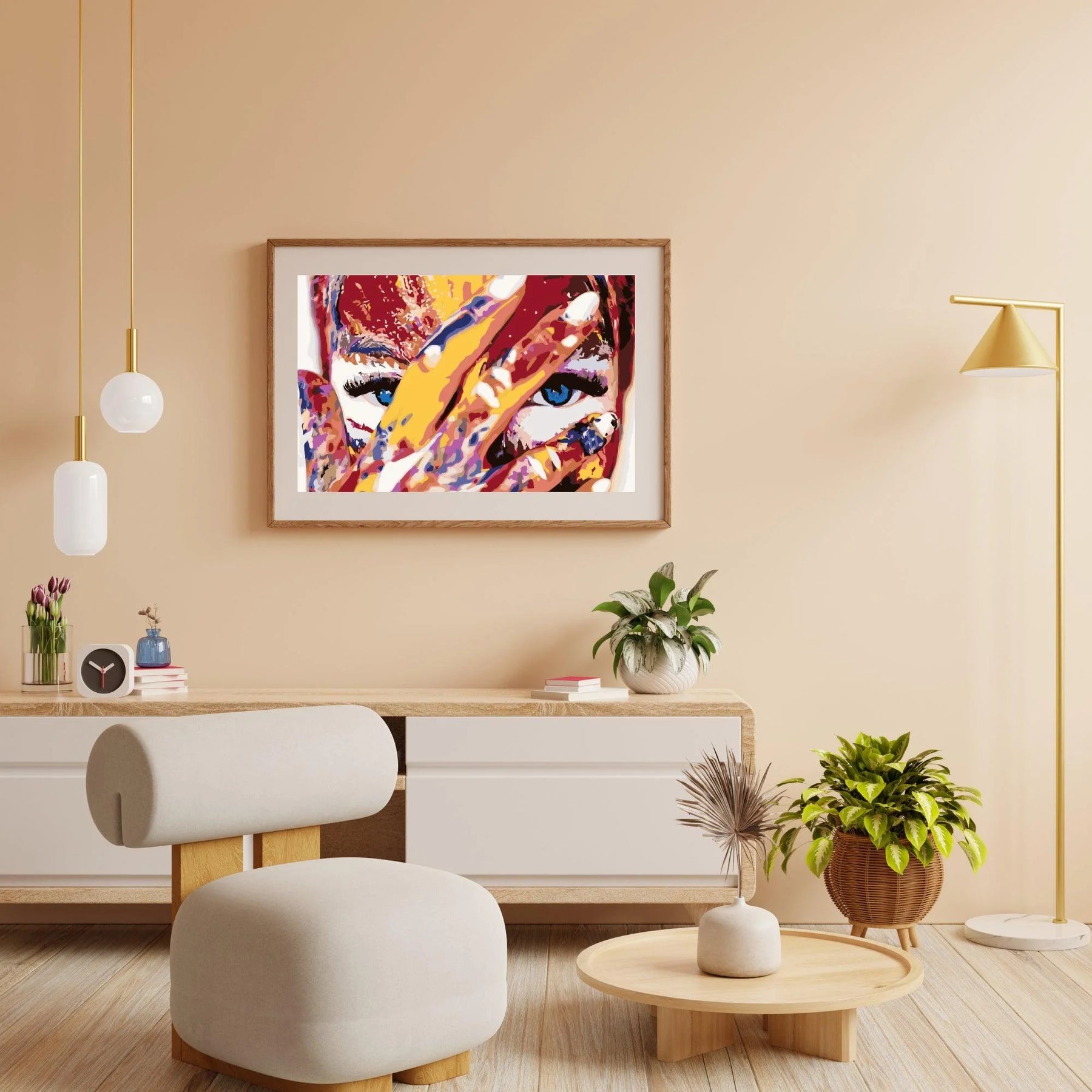 Diamond Painting - Femme aux yeux bleus - SEOS Shop ®