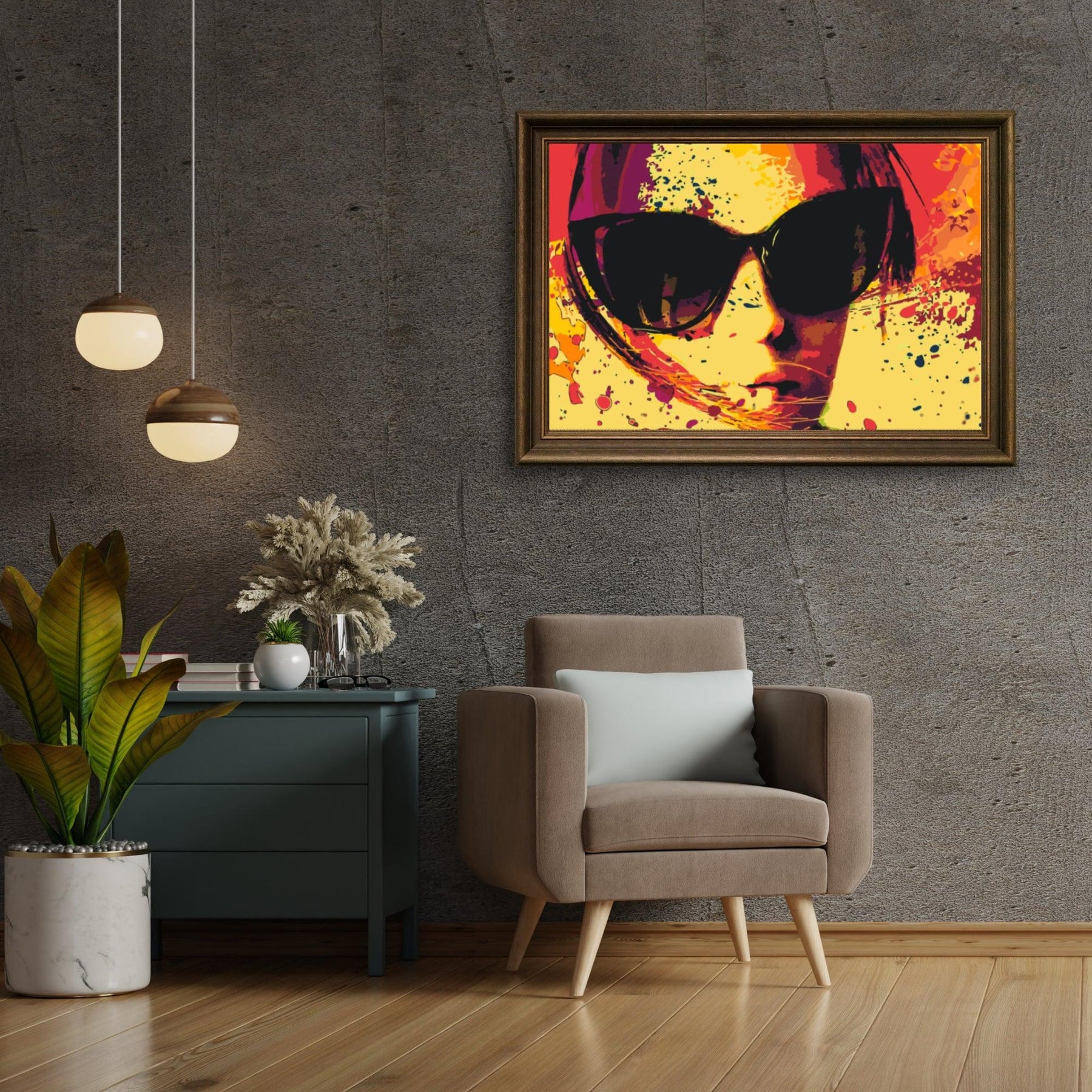 Diamond Painting - Lunettes de soleil en jaune - SEOS Shop ®
