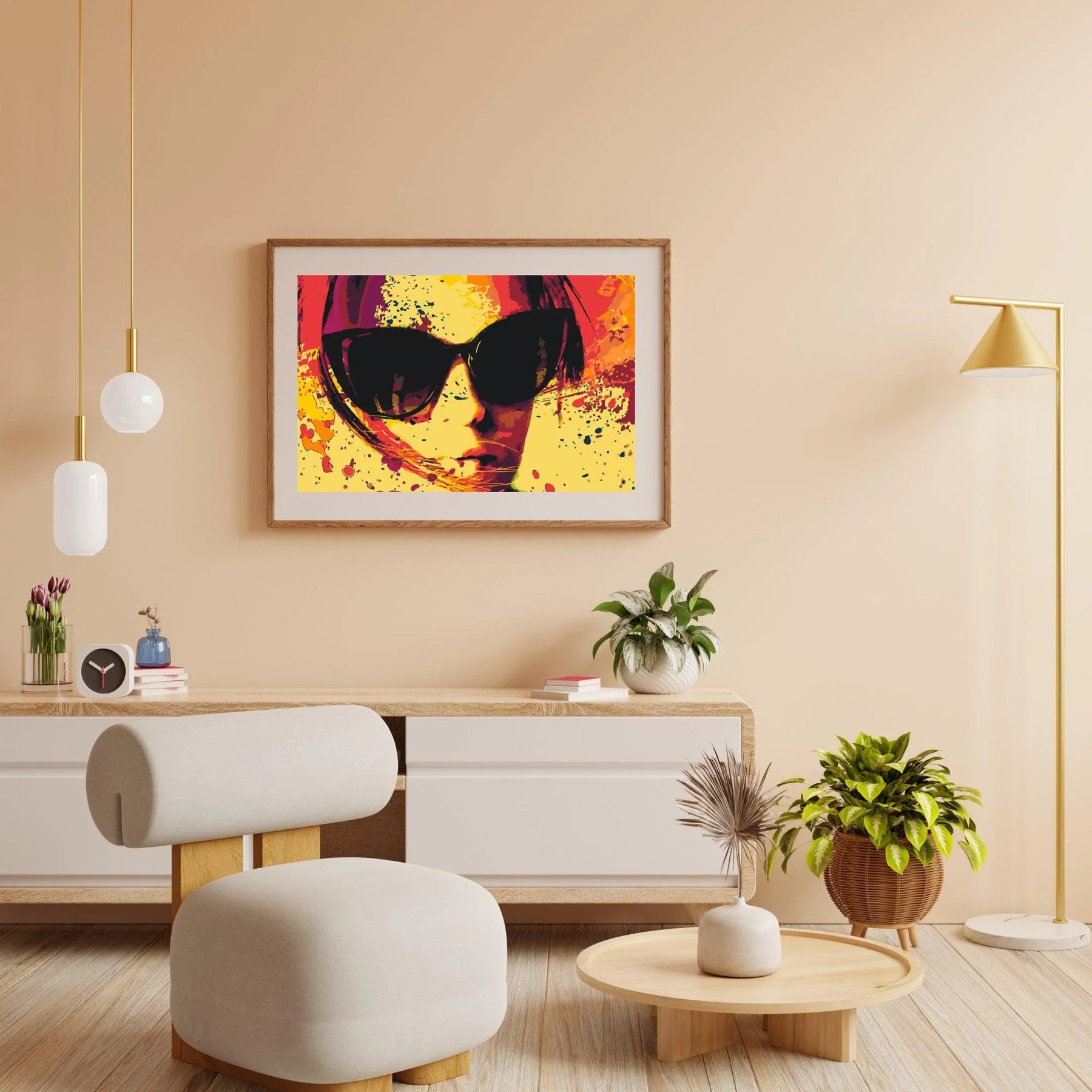 Diamond Painting - Lunettes de soleil en jaune - SEOS Shop ®