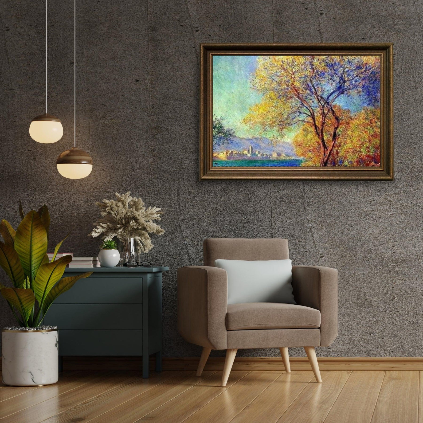 Diamond Painting Antibes vu depuis les jardins de Salis - SEOS Shop ®