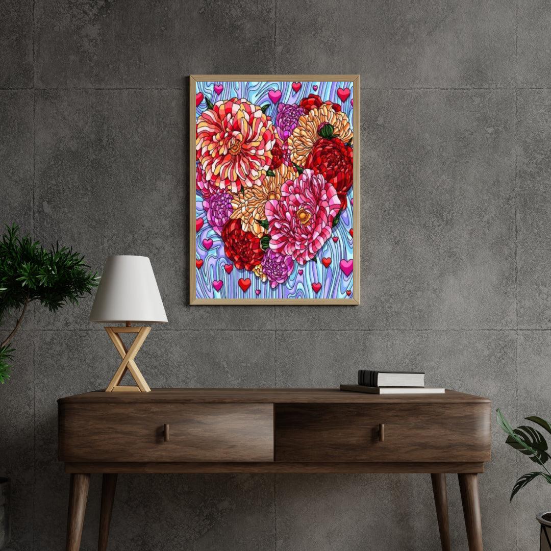 Diamond Painting Fleurs Cœur - SEOS Shop ®