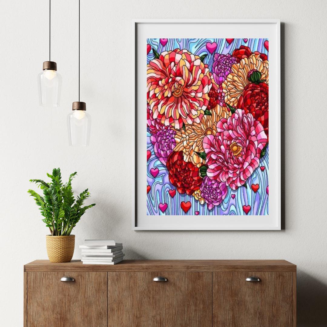 Diamond Painting Fleurs Cœur - SEOS Shop ®