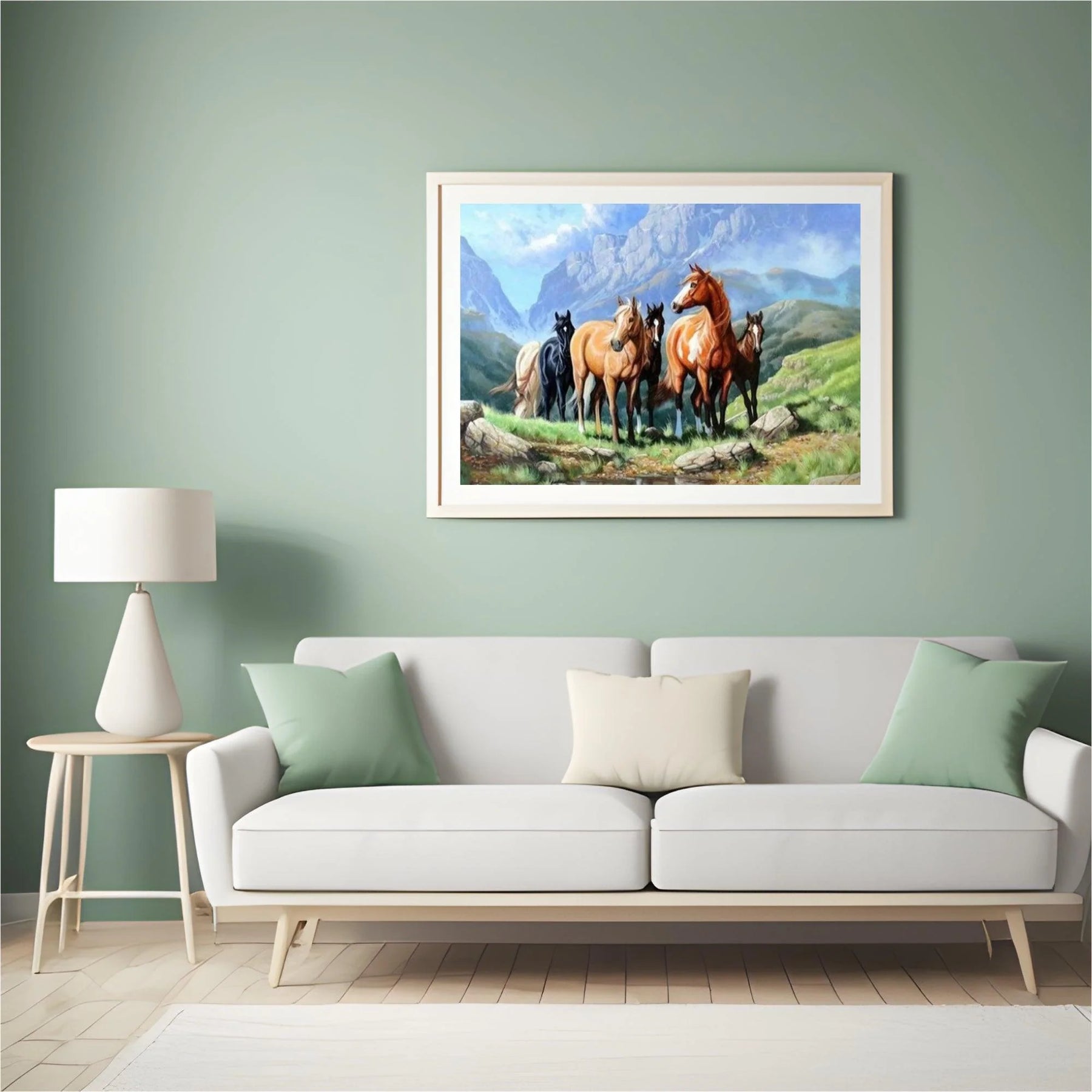 Diamond Painting Chevaux dans un champ - SEOS Shop ®