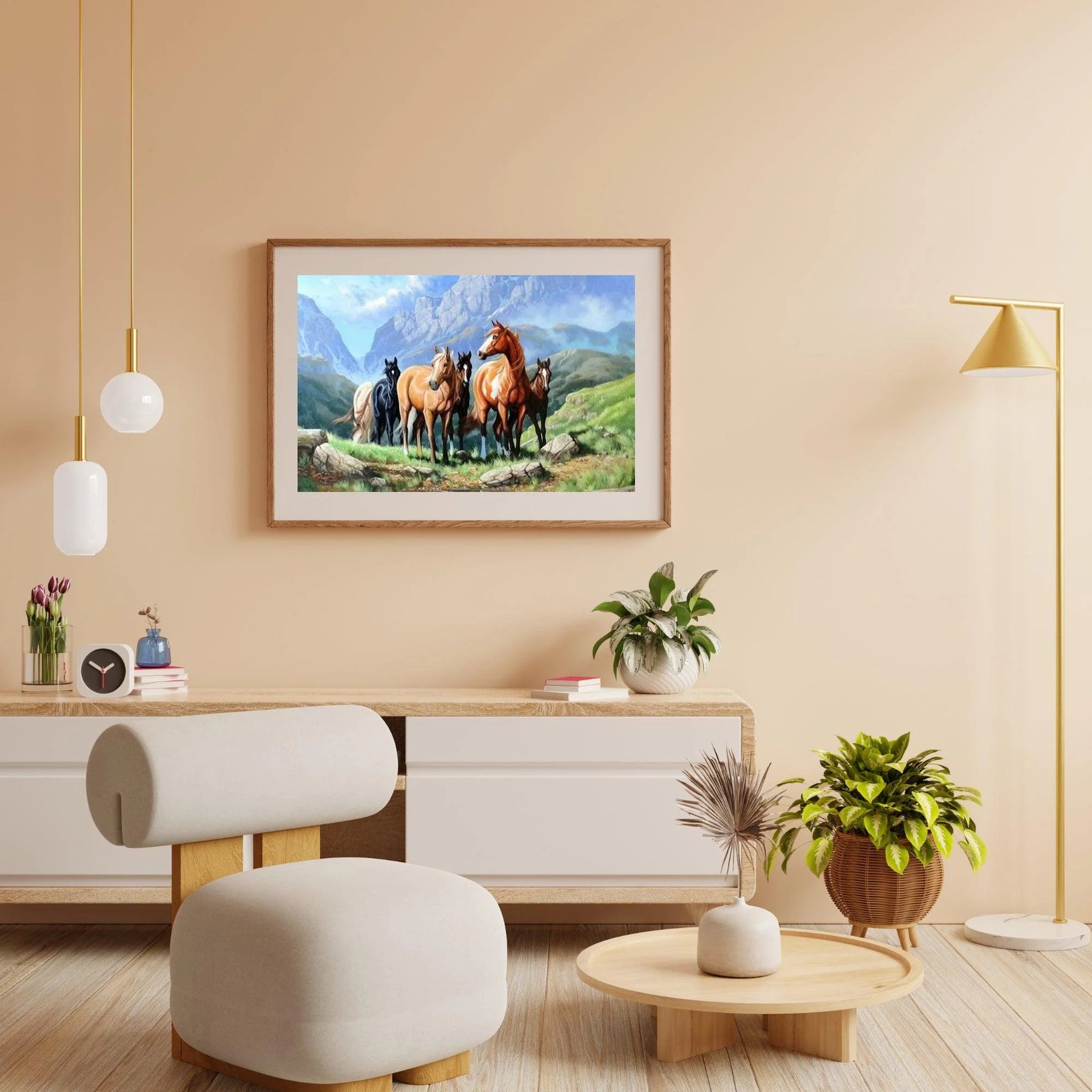 Diamond Painting Chevaux dans un champ - SEOS Shop ®