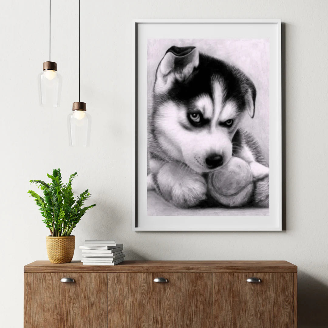 Diamond Painting Puppy avec balle - SEOS Shop®