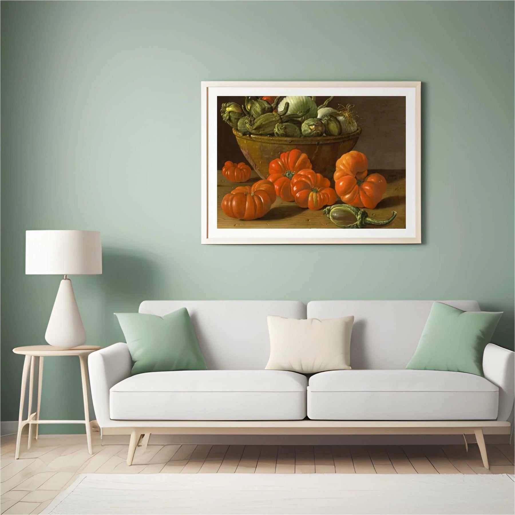 Diamond Painting Nature morte avec des tomates, un bol d'aubergines et des oignons - SEOS Shop ®