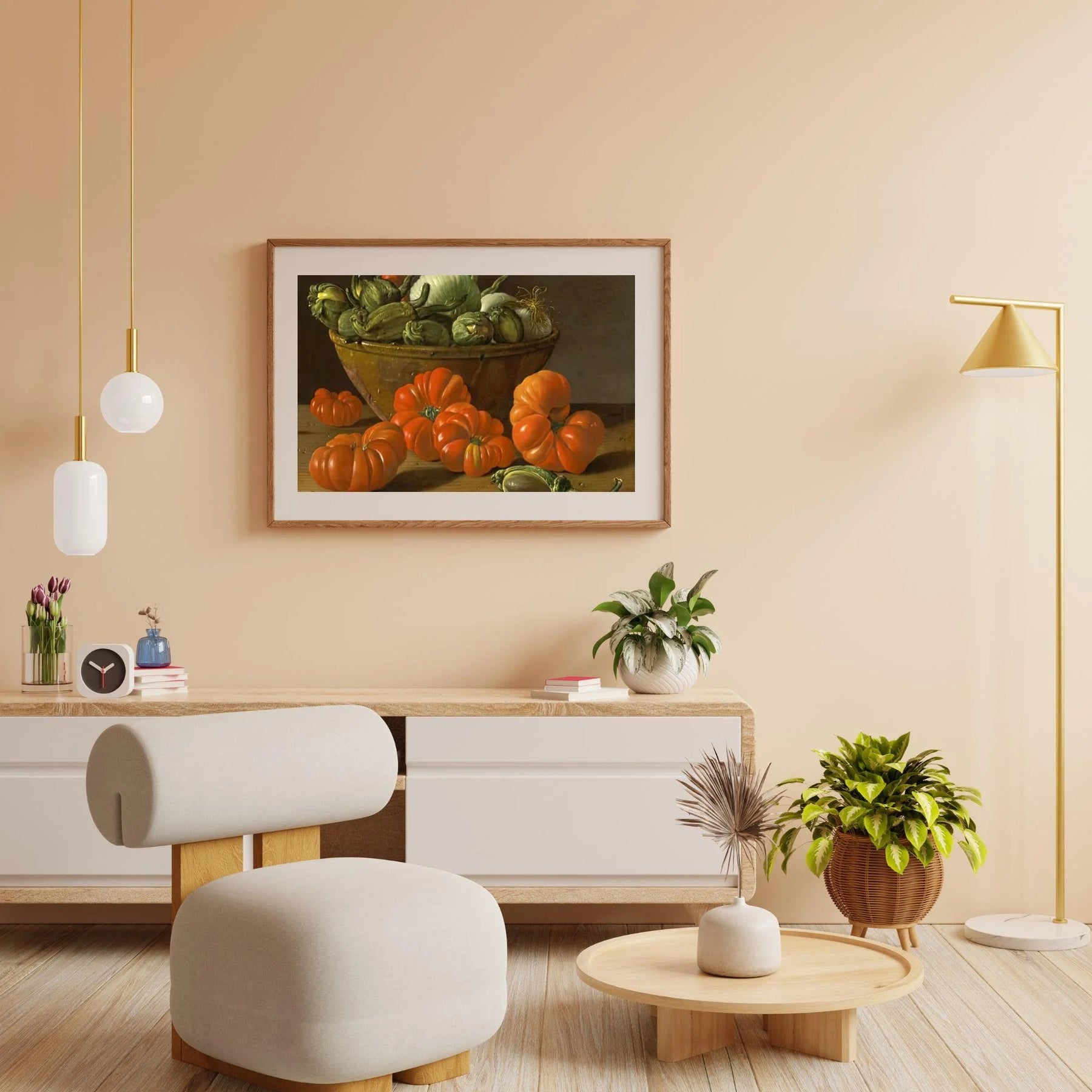 Diamond Painting Nature morte avec des tomates, un bol d'aubergines et des oignons - SEOS Shop ®