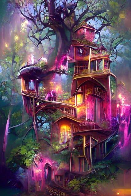 Diamond Painting Arbre Rose Maison - SEOS Shop ®