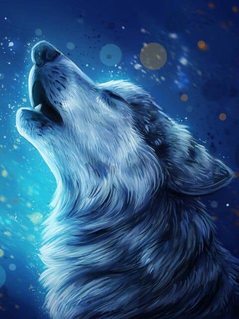 Diamond Painting Beau Loup Rugissant - SEOS Shop ®