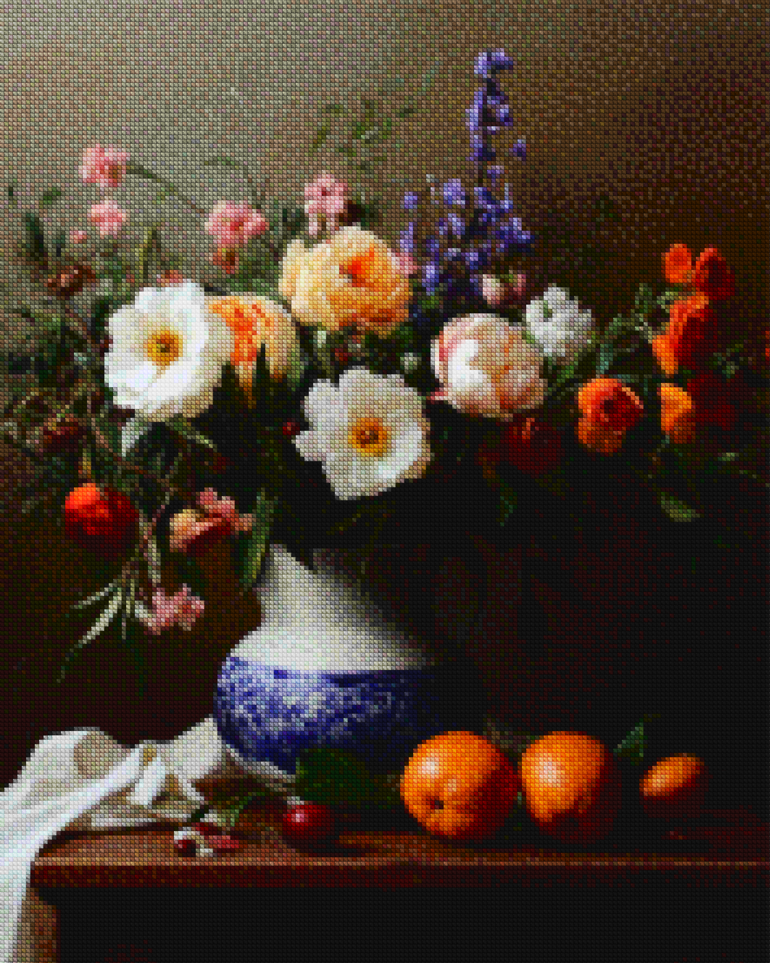 Diamond Painting - L'étreinte d'une fleur