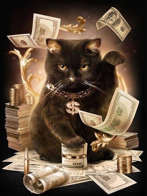 Diamond Painting Chat noir moderne - SEOS Shop ®