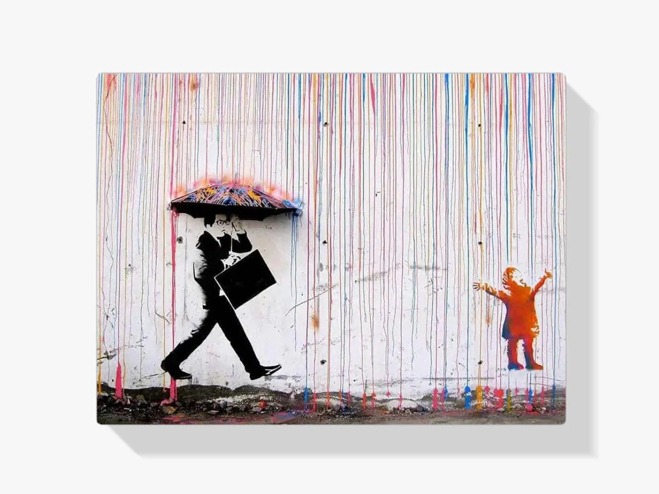 Diamond Painting Banksy – Pluie de couleurs - SEOS Shop ®