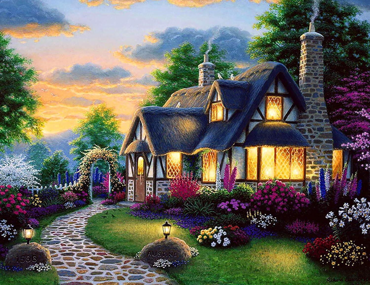 Diamond Painting Berghuis et jardin - SEOS Shop ®