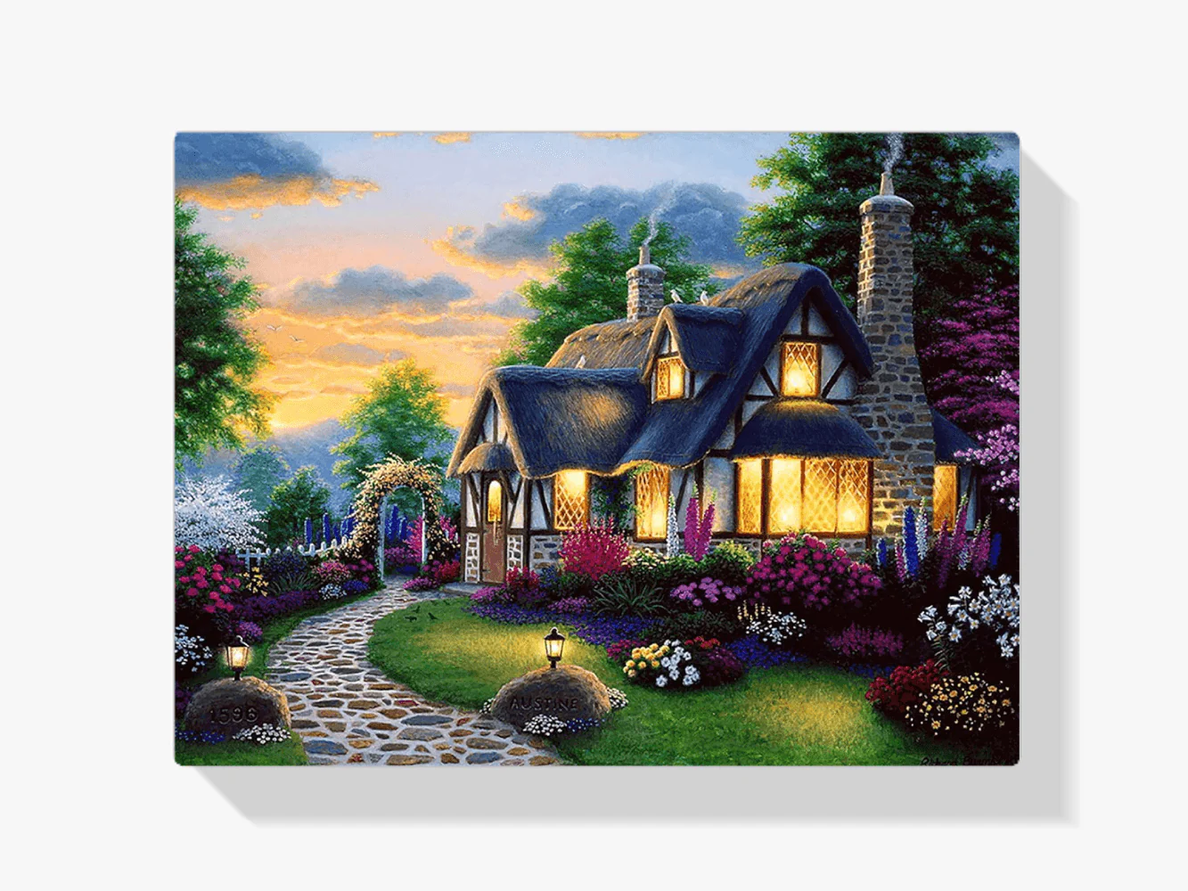 Diamond Painting Berghuis et jardin - SEOS Shop ®