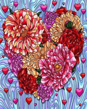 Diamond Painting Fleurs Cœur - SEOS Shop ®