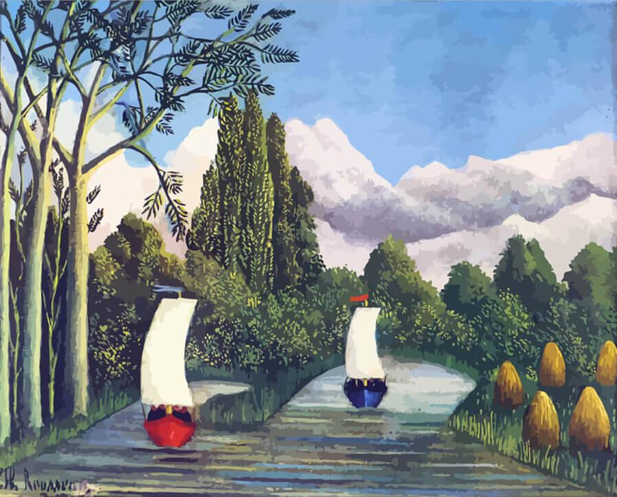 Diamond Painting - Les rives de l'Oise - SEOS Shop ®