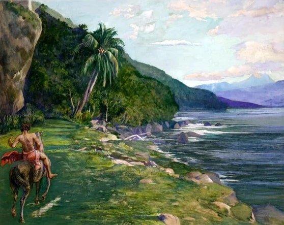 Diamond Painting Un chemin de cavalier à Tahiti - SEOS Shop ®