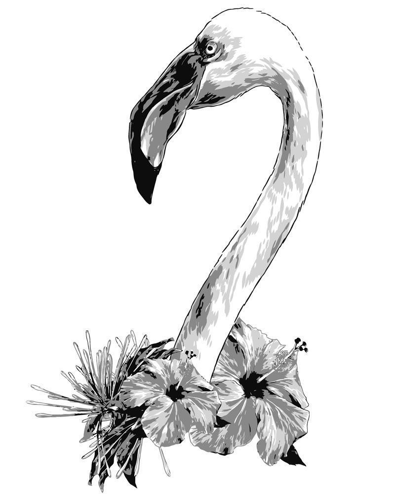 Diamond Painting - Tête de flamant - SEOS®