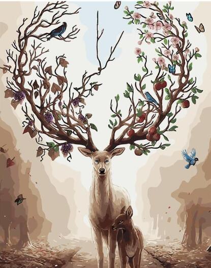 Diamond Painting - Cœur avec Bois de Printemps - SEOS®