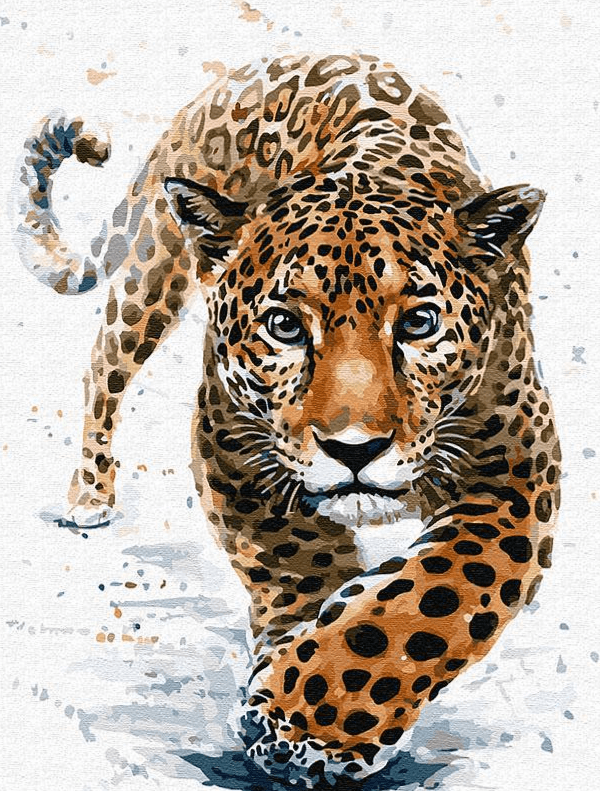 Diamond Painting - Chasse au léopard - SEOS®