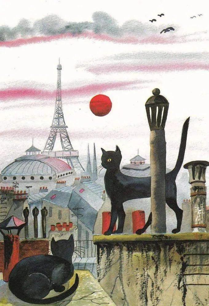 Diamond Painting - Chat à Paris - SEOS®