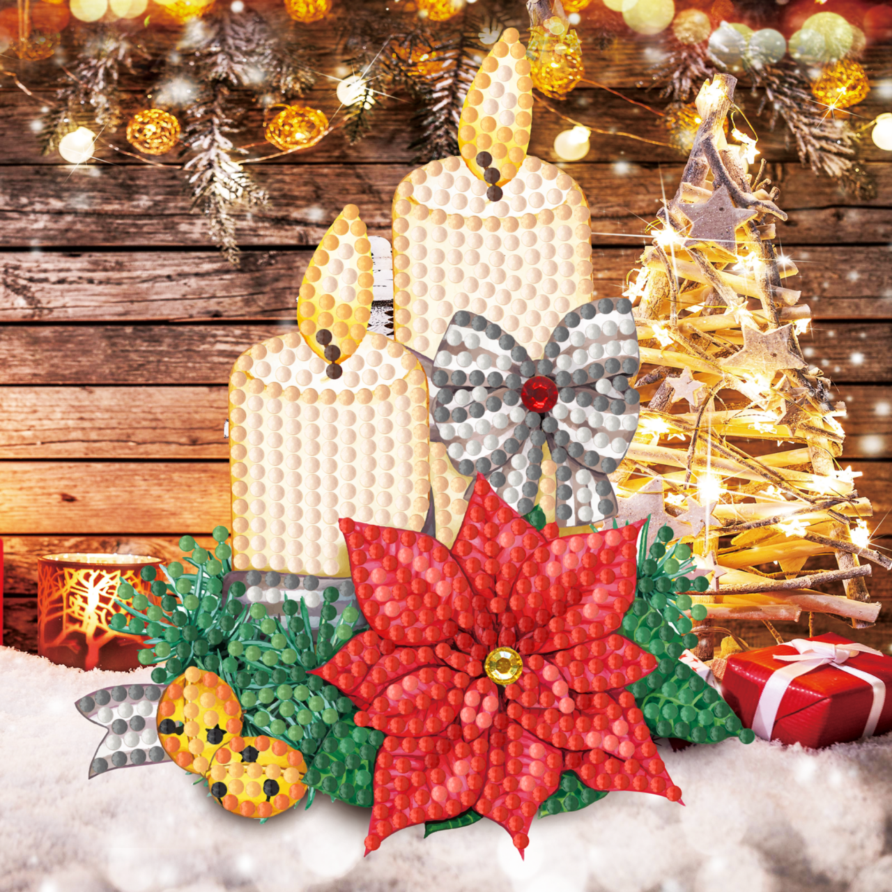 Diamond painting cartes de Noël - set de 12 - y compris des enveloppes