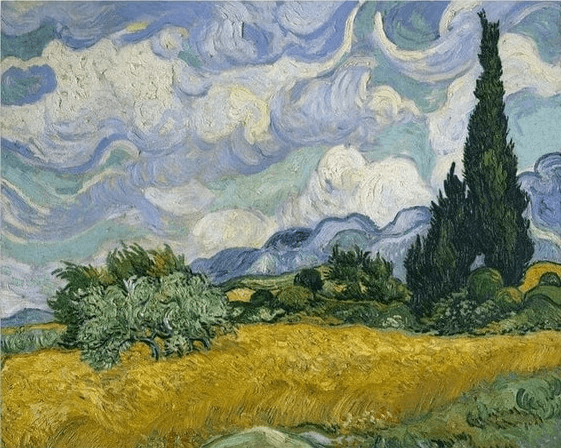 Diamond Painting Champ de blé avec cyprès - SEOS Shop ®