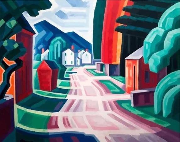 Diamond Painting - Motif lumineux dans l'Ouest du New Jersey - SEOS Shop ®