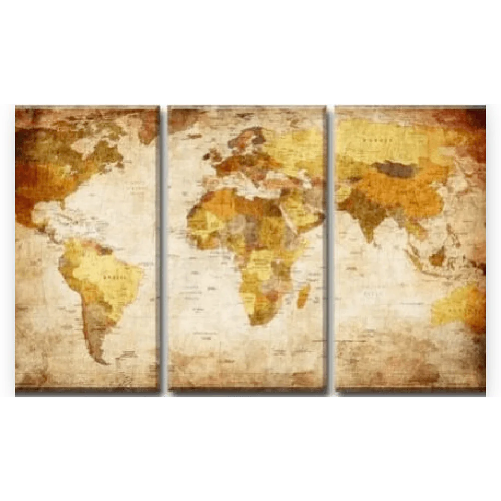 Diamond Painting Carte du monde 3 pièces - SEOS Shop ®