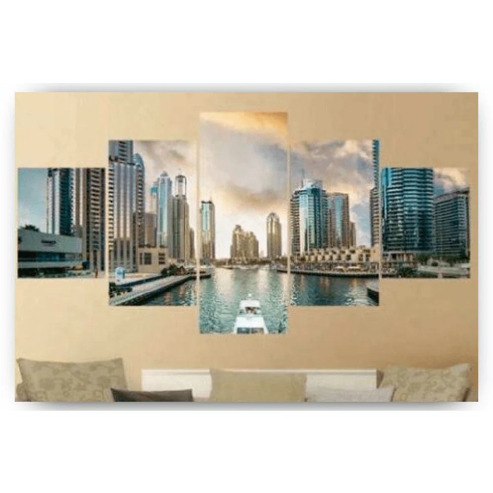 Diamond Painting Belles bâtiments en ville 5 volets - SEOS Shop ®