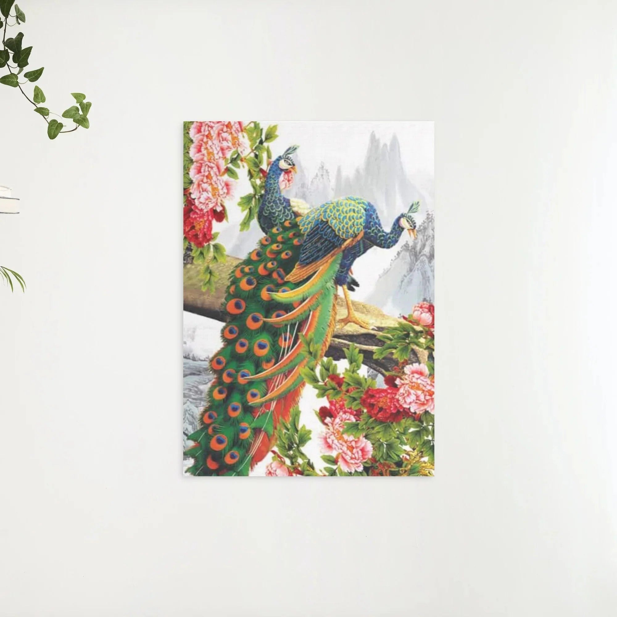 Diamond Painting Belle paon avec fleur - SEOS Shop ®
