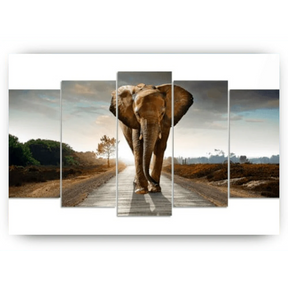 Diamond Painting Élèphant 5 panneaux - SEOS Shop ®