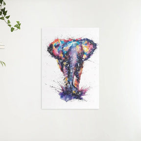 Diamond Painting Éléphant avec de nombreuses couleurs différentes - SEOS Shop®