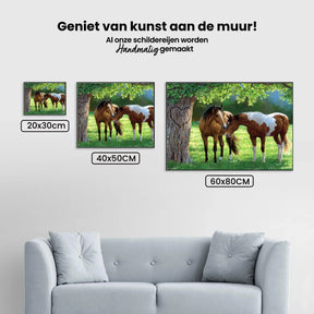 Diamond Painting Chevaux sous un arbre - SEOS Shop ®