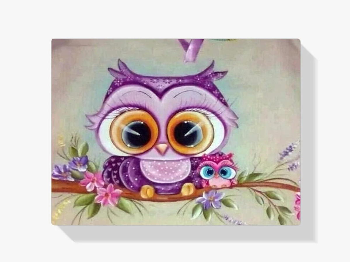 Pochette Diamond Painting chouette mignonne - SEOS Shop ®