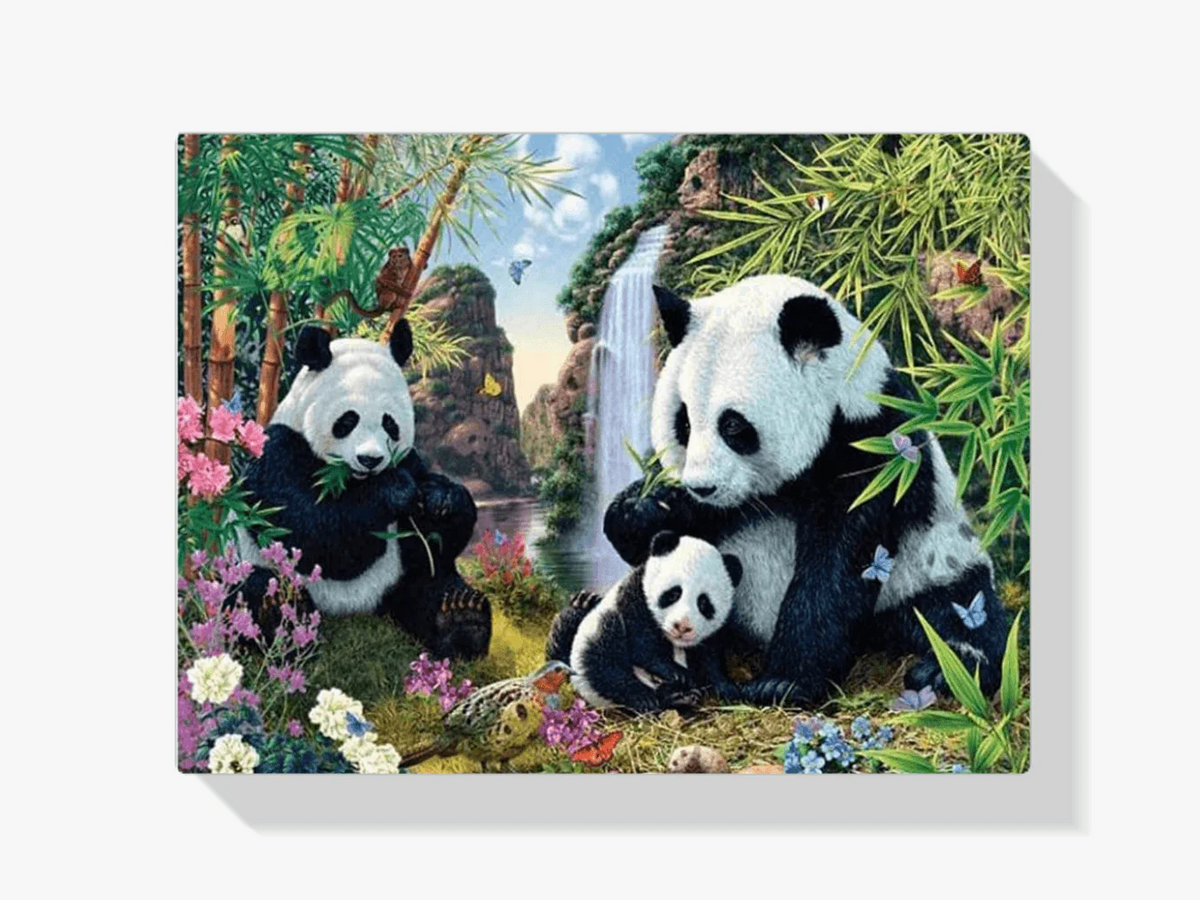 Diamond Painting Les pandas mangent du bambou - SEOS Shop ®