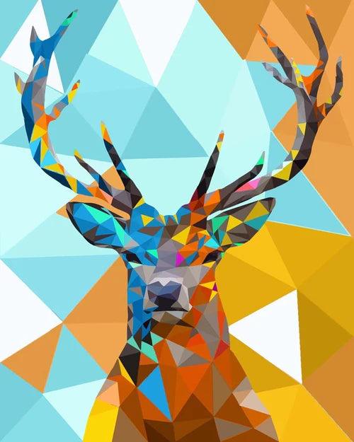 Diamond Painting - Tête de cerf polygoon 1 - SEOS®
