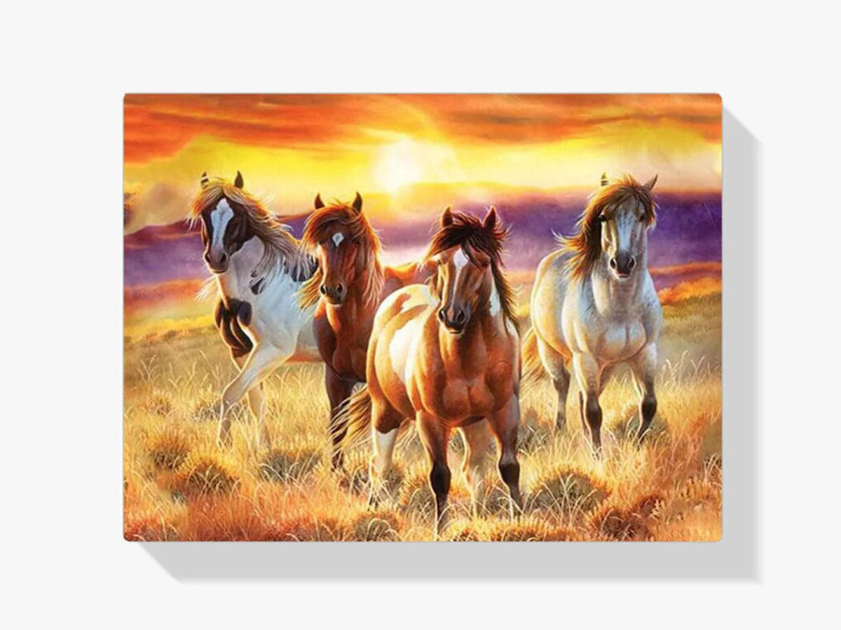 Diamond Painting Magnifiques chevaux dans un champ - SEOS Shop ®