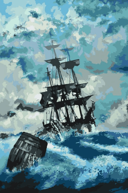 Diamond Painting - Bateau dans la tempête 3 - SEOS Shop ®